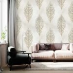 کاغذ دیواری طرح شاخ و برگ کد ۶۱۰۹ - تصویر 3