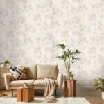 کاغذ دیواری طرح شاخ و برگ کد ۷۰۴۰ - تصویر 2