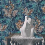 کاغذ دیواری طرح شاخ و برگ کد ۷۱۱۳