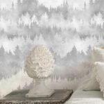 کاغذ دیواری طرح درخت و درختچه کد ۸۰۱۲