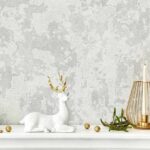 کاغذ دیواری طرح پتینه نقره‌ای کد ۱۰۰۰۷