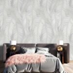 کاغذ دیواری طرح شاخ و برگ کد ۸۰۸۷ - تصویر 2