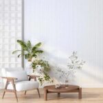 کاغذ دیواری طرح بافت سفید کد ۱۰۰۵۲ - تصویر 3