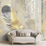 پوستر دیواری سه بعدی طرح پر کد 3798