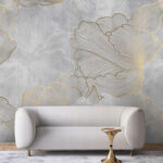 پوستر دیواری سه بعدی طرح گل کد 4398