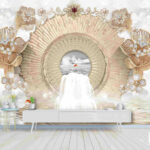 پوستر دیواری سه بعدی طرح گل کد 4792