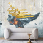 پوستر دیواری سه بعدی طرح شعر کد 3788