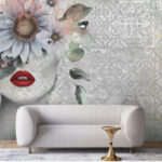 پوستر دیواری سه بعدی طرح چهره کد 4445