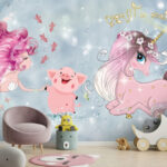 پوستر دیواری سه بعدی طرح کودک کد 3990