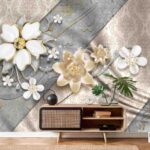 پوستر دیواری سه بعدی طرح گل کد 4801