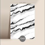 ماربل شیت سفید مشکی کد 1240