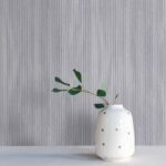 کاغذ دیواری طرح راه راه خاکستری کد ۱۰۱۸۳