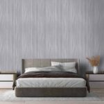 کاغذ دیواری طرح راه راه خاکستری کد ۱۰۱۸۳ - تصویر 3