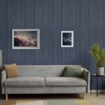 کاغذ دیواری طرح راه راه سرمه‌ ای کد ۱۰۱۸۴ - تصویر 3