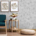 کاغذ دیواری طرح پتینه نقره‌ای کد ۱۰۱۹۱