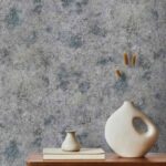 کاغذ دیواری طرح پتینه آبی کد ۱۰۱۹۴