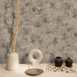 کاغذ دیواری طرح پتینه قهوه‌ ای طلایی کد ۱۰۱۹۶