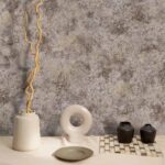 کاغذ دیواری طرح پتینه قهوه‌ ای عنابی کد ۱۰۱۹۷