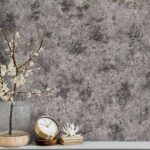 کاغذ دیواری طرح پتینه خاکستری مشکی کد ۱۰۱۹۸