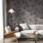 کاغذ دیواری طرح پتینه خاکستری مشکی کد ۱۰۱۹۸ - تصویر 3