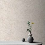 کاغذ دیواری طرح رگه‌ دار پتینه سفید