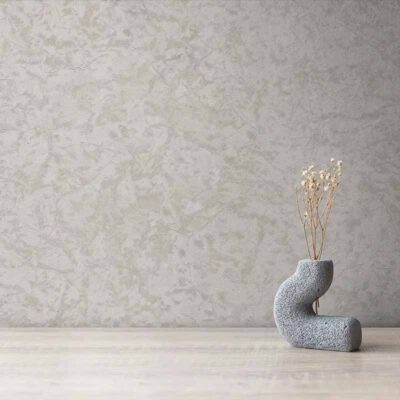 کاغذ دیواری طرح رگه‌ دار پتینه سفید