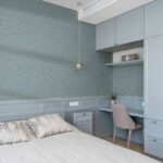 کاغذ دیواری طرح بافت آبی کد ۱۱۰۱۵ - تصویر 3