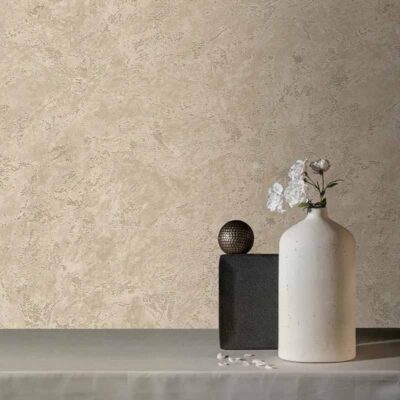 کاغذ دیواری طرح پتینه کرم قهوه ای کد ۱۱۰۴۱