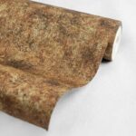 کاغذ دیواری طرح پتینه نارنجی قهوه‌ ای کد ۱۰۱۹۹ - تصویر 2