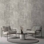 کاغذ دیواری طرح هندسی نقره‌ ای کد ۱۱۰۶۸ - تصویر 3