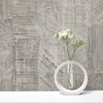 کاغذ دیواری طرح هندسی نقره‌ ای کد ۱۱۰۶۸