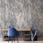 کاغذ دیواری طرح رگه‌ دار آبی خاکستری کد ۱۱۰۸۲ - تصویر 3