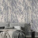 کاغذ دیواری طرح رگه‌ دار آبی خاکستری کد ۱۱۰۸۲ - تصویر 4