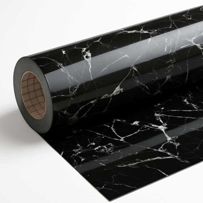 برچسب کابینت طرح ماربل مشکی