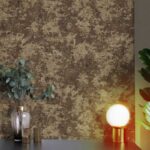 کاغذ دیواری طرح پتینه قهوه‌ای کد ۱۰۲۴۹