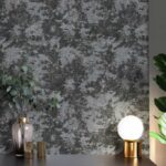 کاغذ دیواری طرح پتینه مشکی کد ۱۰۲۵۰