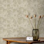 کاغذ دیواری طرح پتینه کرم کد ۱۰۲۵۲