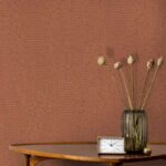 کاغذ دیواری طرح بافت نارنجی/عنابی کد ۱۰۲۵۴