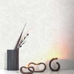 کاغذ دیواری طرح پتینه سفید