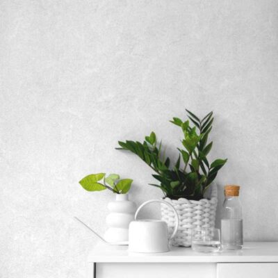 کاغذ دیواری طرح پتینه سفید