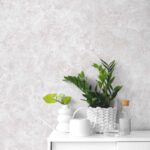 کاغذ دیواری طرح پتینه سفید کد ۱۰۲۷۲