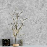 کاغذ دیواری طرح پتینه نقره‌ ای