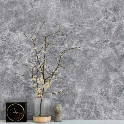 کاغذ دیواری طرح پتینه خاکستری کد ۱۰۲۷۴