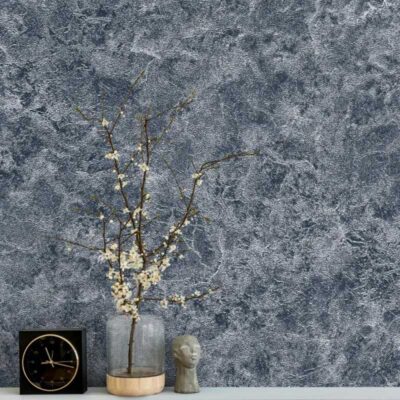 کاغذ دیواری طرح پتینه آبی