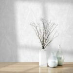 کاغذ دیواری طرح رگه‌دار سفید کد ۱۰۲۸۹