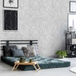 کاغذدیواری طرح رگه‌دار نقره ای کد ۱۰۲۹۲ - تصویر 3