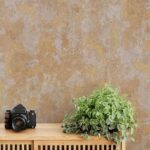 کاغذدیواری طرح پتینه قهوه‌ای کد ۱۰۳۲۵