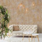 کاغذدیواری طرح پتینه قهوه‌ای کد ۱۰۳۲۵ - تصویر 3