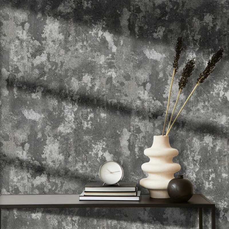 10332-1 کاغذدیواری طرح پتینه خاکستری کد ۱۰۳۳۲ - تصویر 1