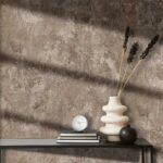 کاغذدیواری طرح پتینه قهوه‌ای کد ۱۰۳۳۴